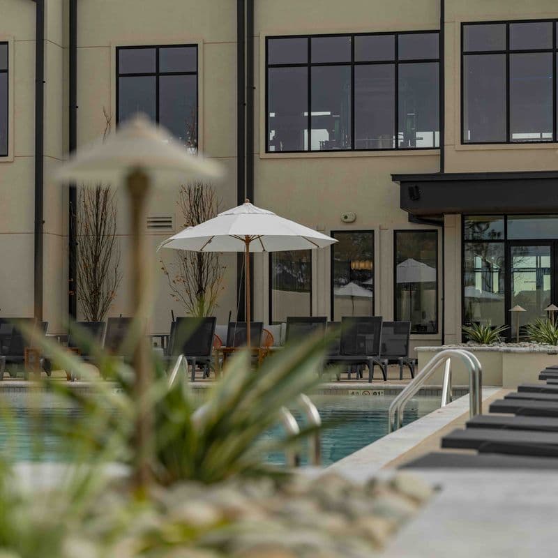 A resort-style member pool